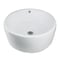 Nantucket Sinks Round White Vessel Sink With Overflow NSV213 - alternate 1